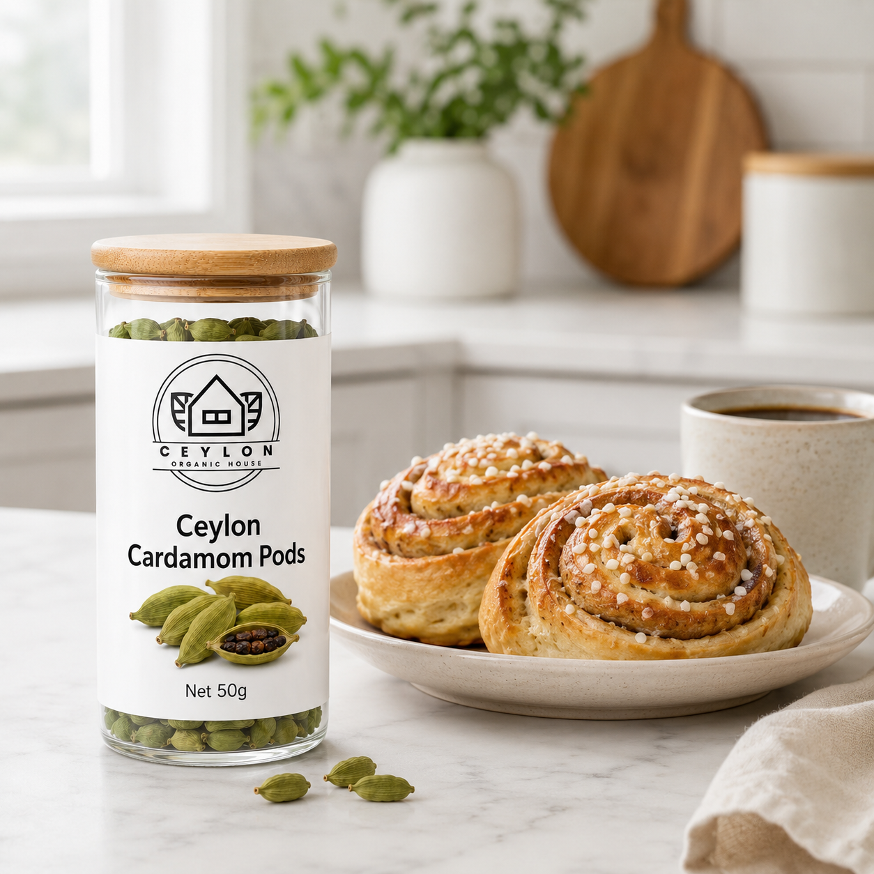 Ceylon Cardamom Pods 50g