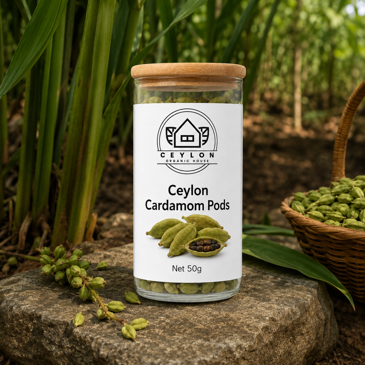 Ceylon Cardamom Pods 50g