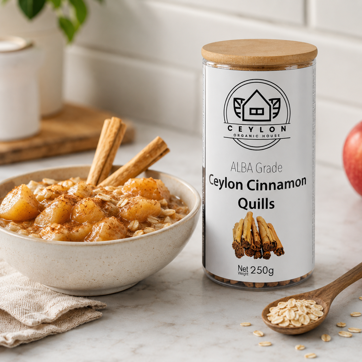 Ceylon Cinnamon Quills (ALBA Grade) 250g Bottle