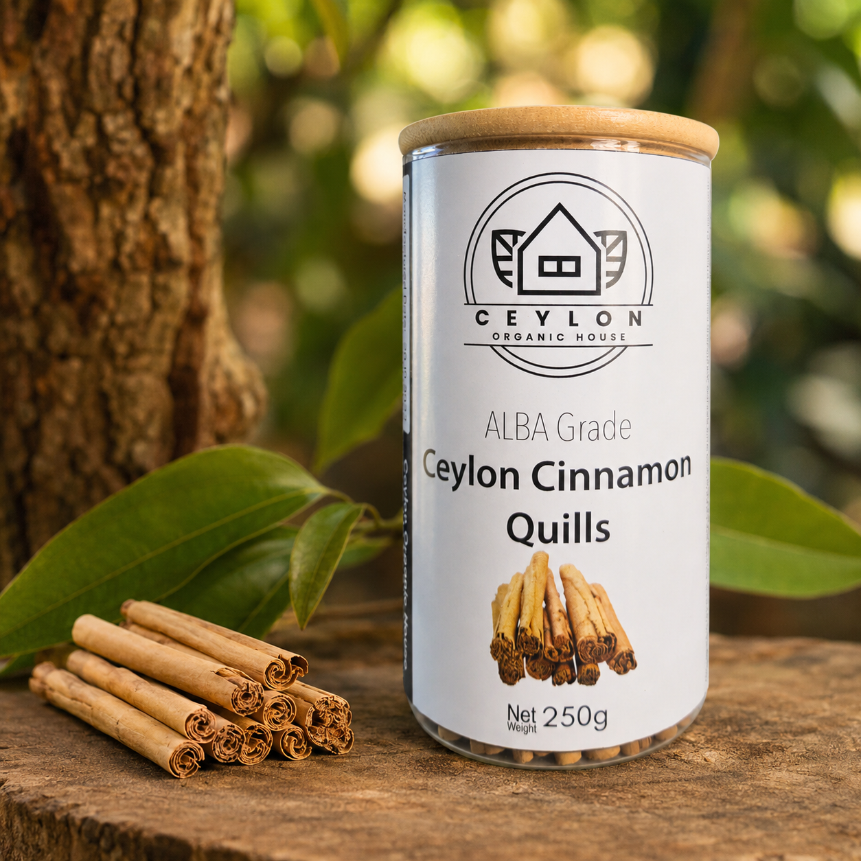 Ceylon Cinnamon Quills (ALBA Grade) 250g Bottle