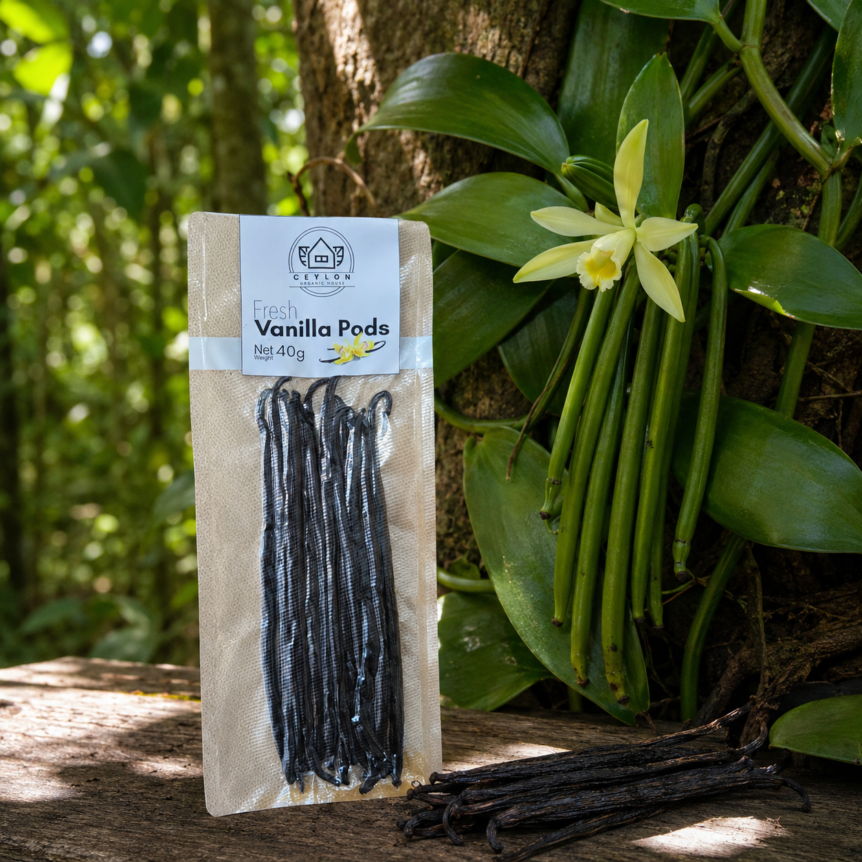 Ceylon Vanilla Pods 40g